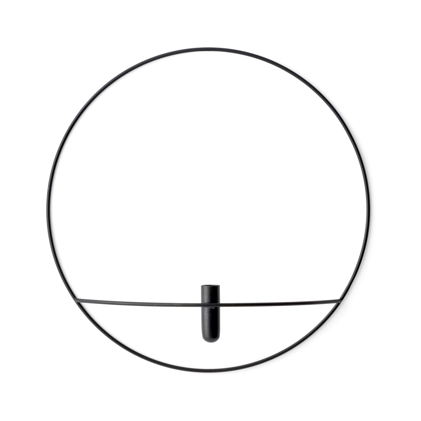 Menu POV Circle L vaasi/kynttelikkö musta