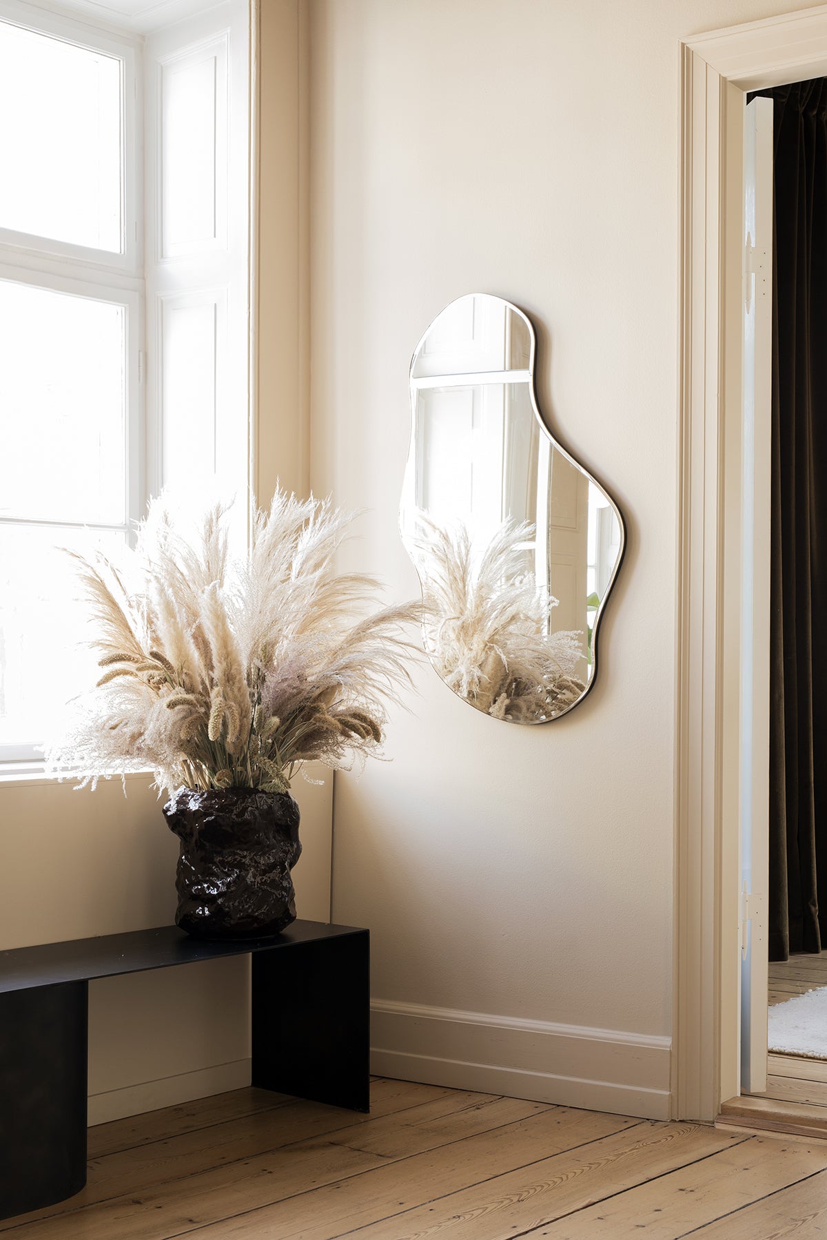 Ferm Living Pond L peili messinki