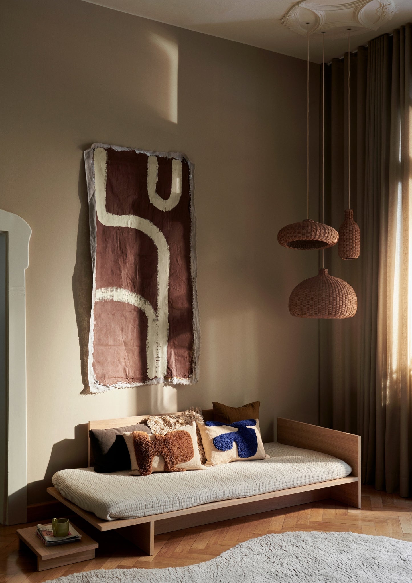 Ferm Living Lay tyyny 60x40 hiekka/ruskea
