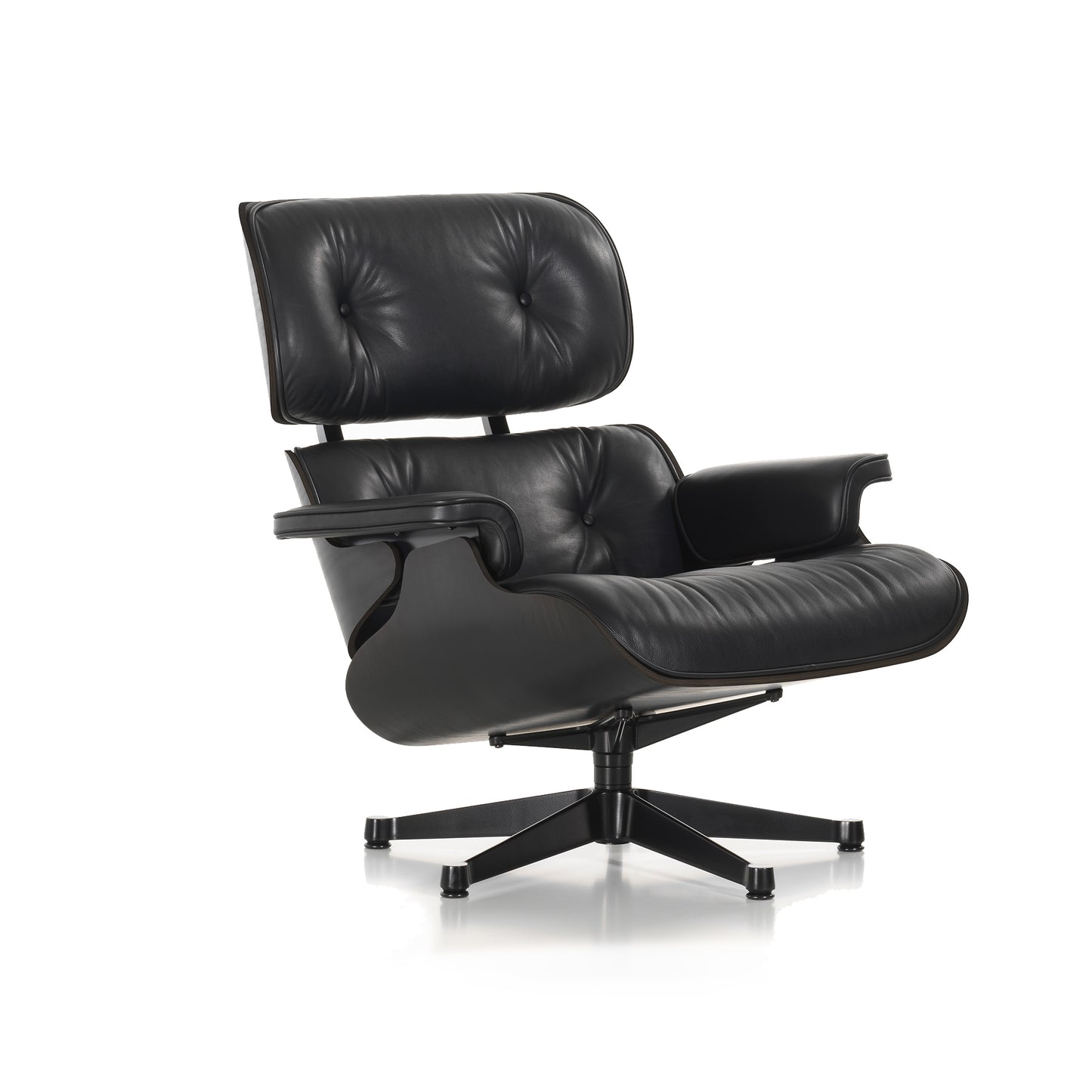 Vitra Eames Lounge Chair musta saarni/musta nahka