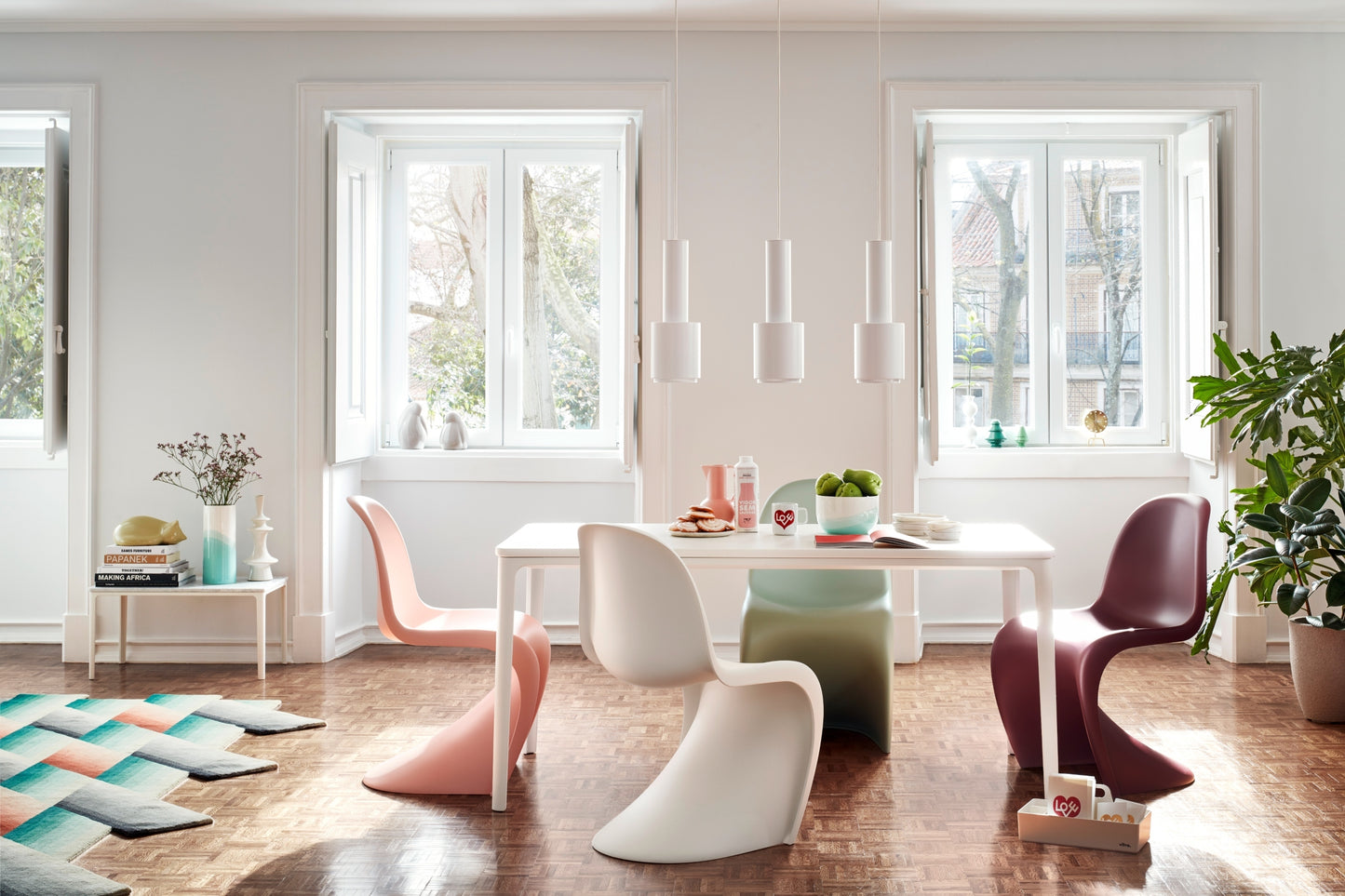 Vitra Panton tuoli viininpunainen