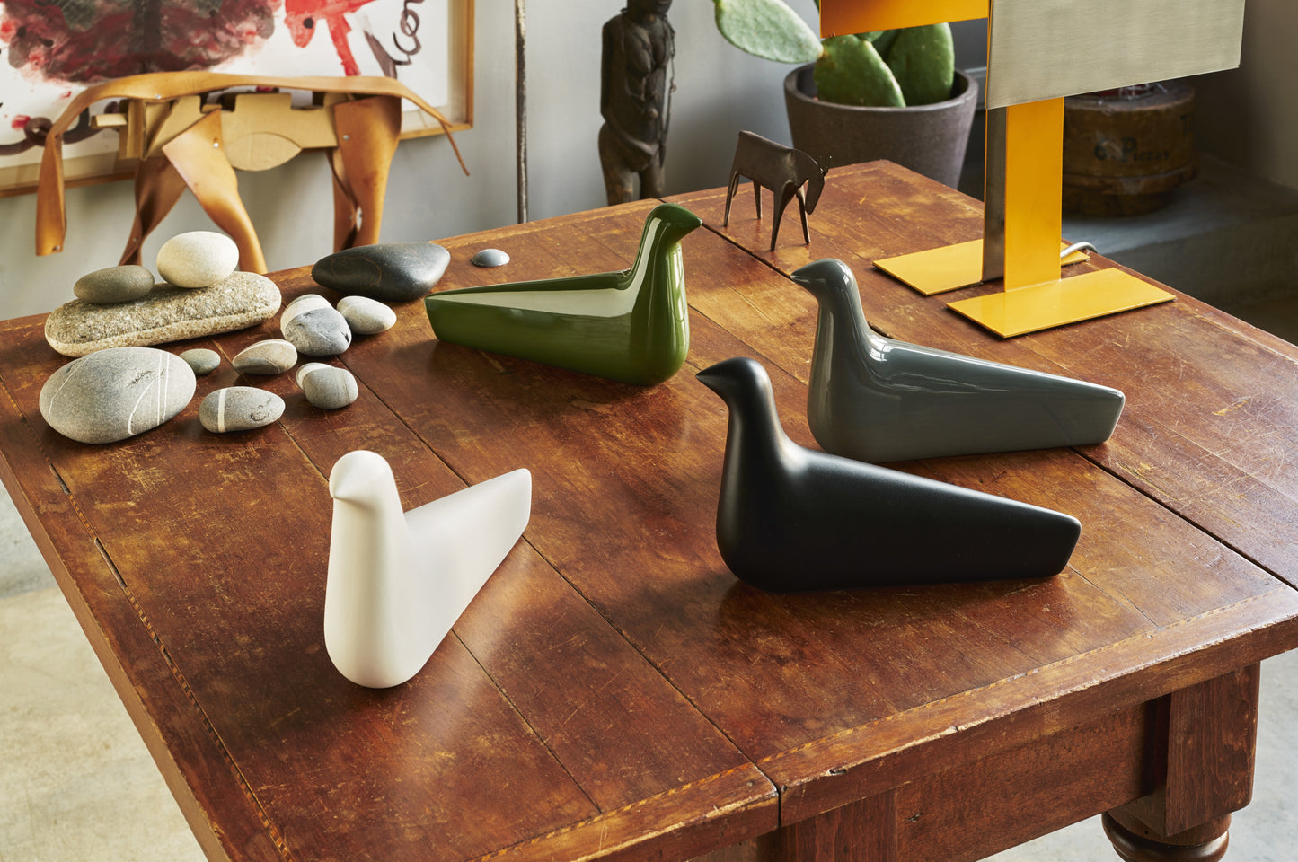 Vitra L'Oiseau keramiikkalintu harmaa