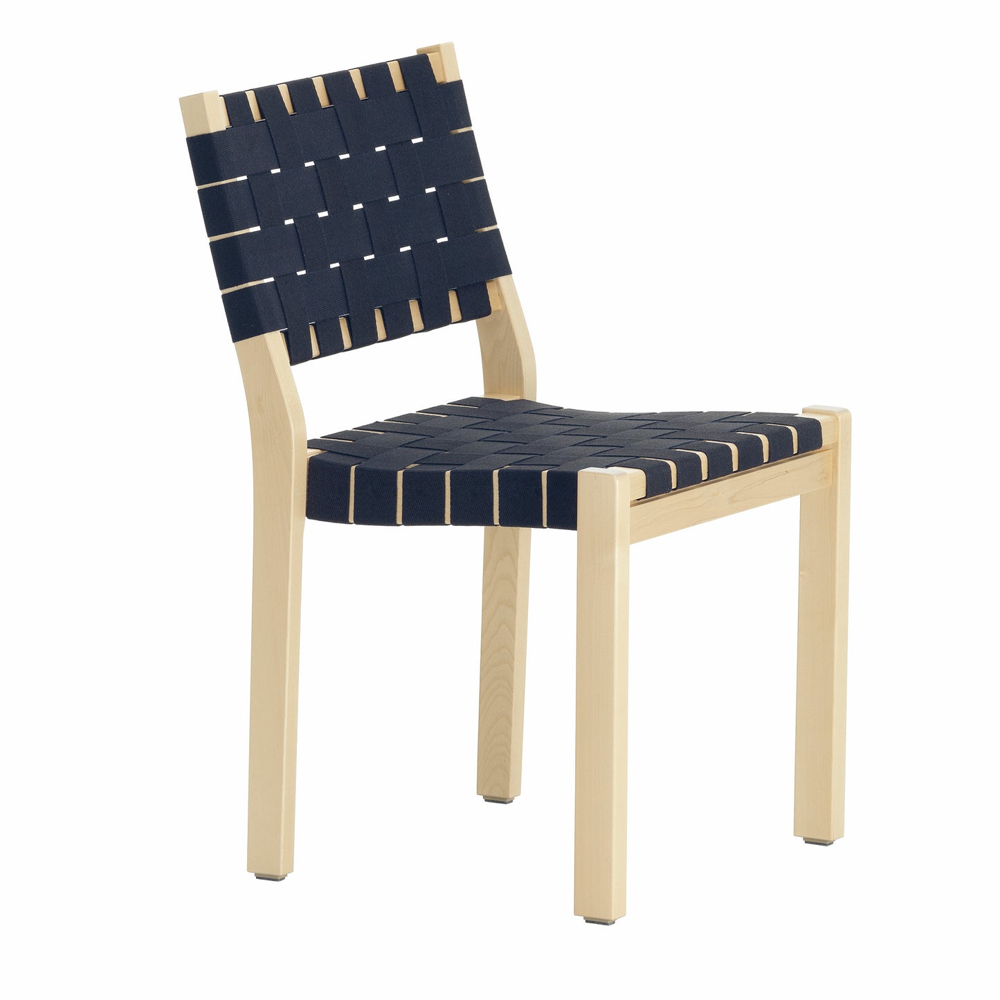 Artek 611 tuoli koivu/sininen