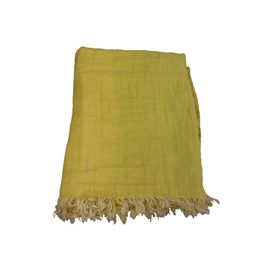 Linum Kadhi torkkupeitto 130x170 keltainen