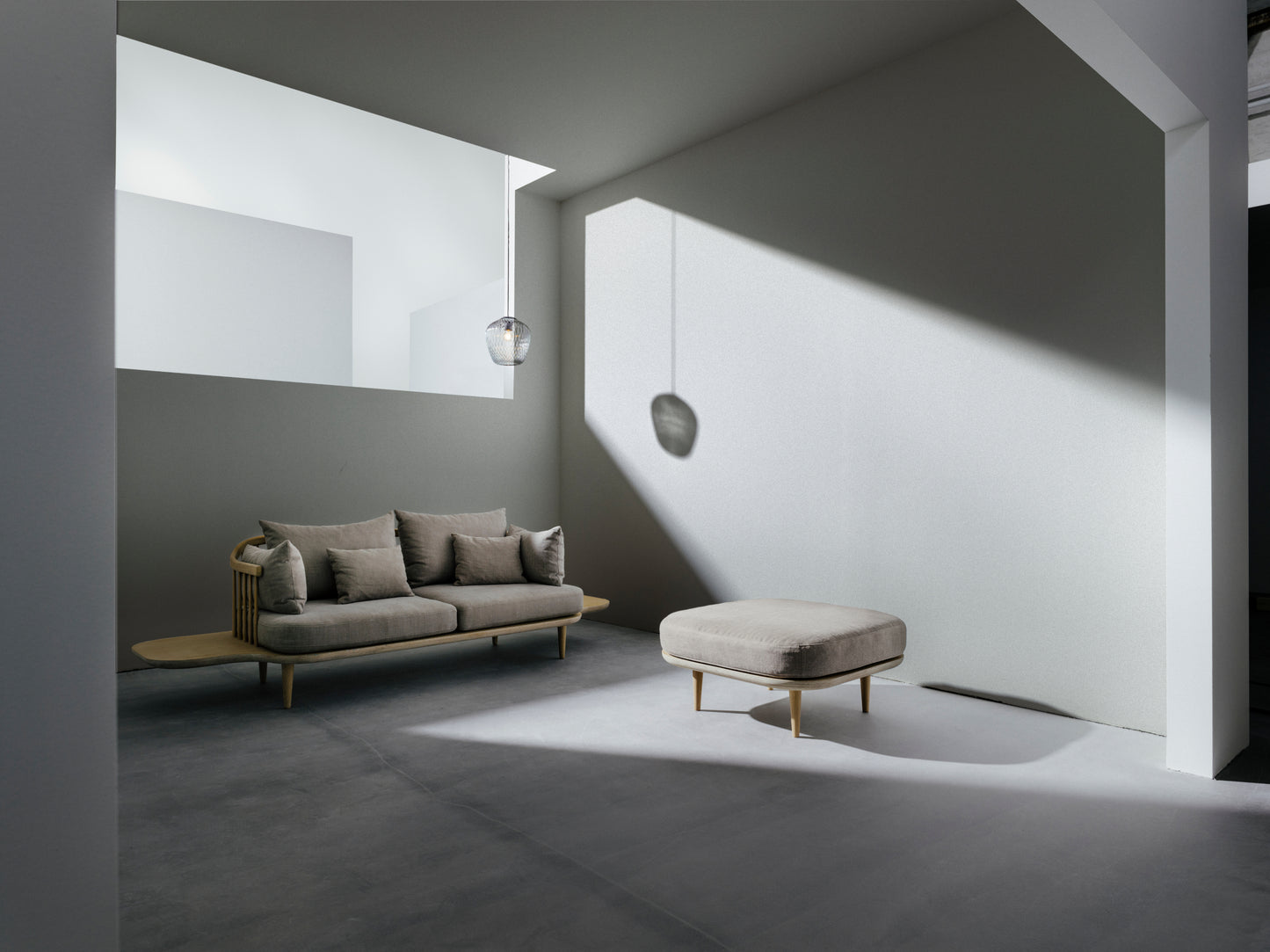 &Tradition Fly sohva SC3 valkoöljytty tammi Hot Madison 094