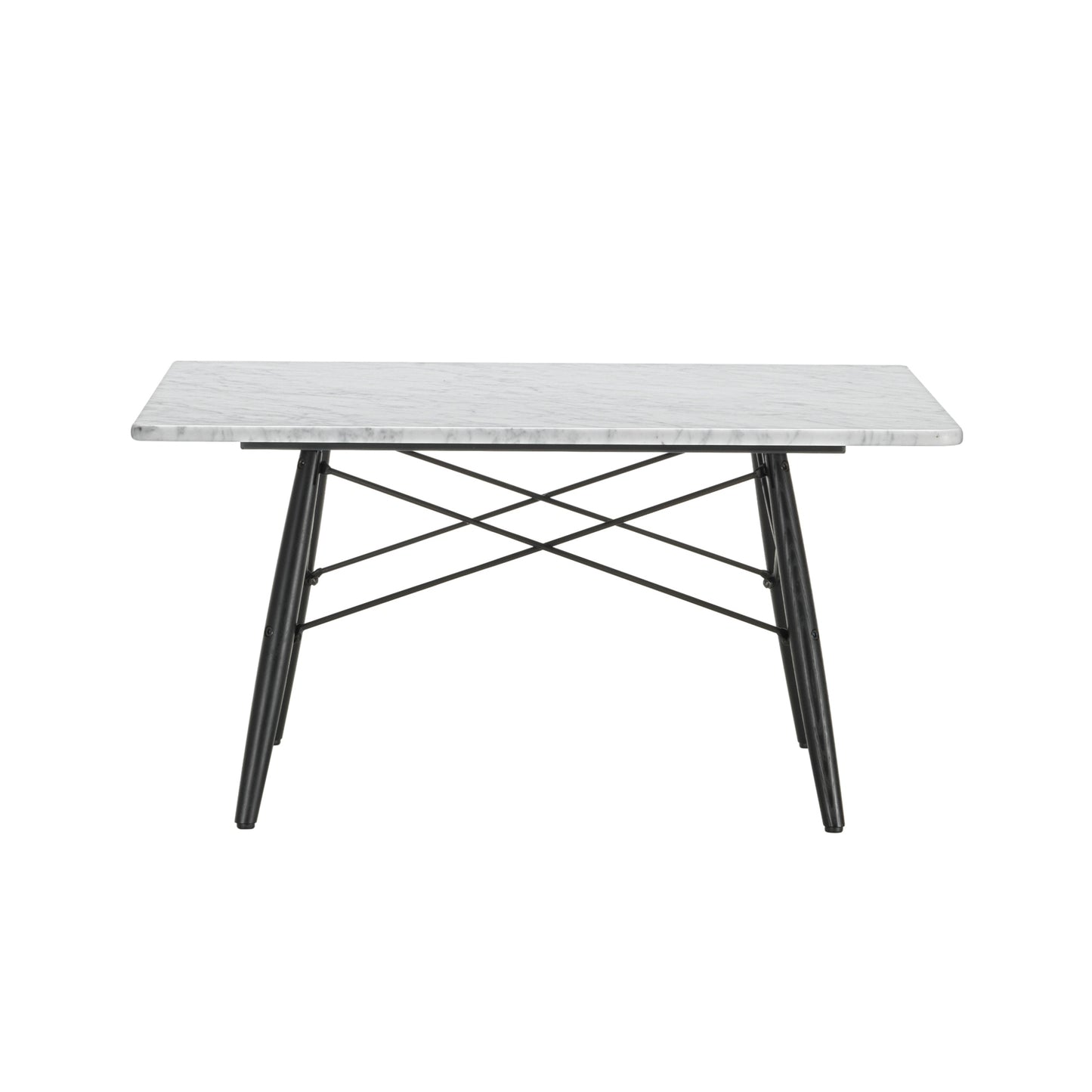 Vitra Eames sohvapöytä 76x76 musta/valkoinen marmori