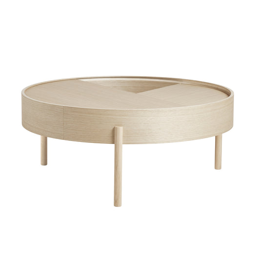 WOUD Arc sohvapöytä 89cm valkolakattu saarni