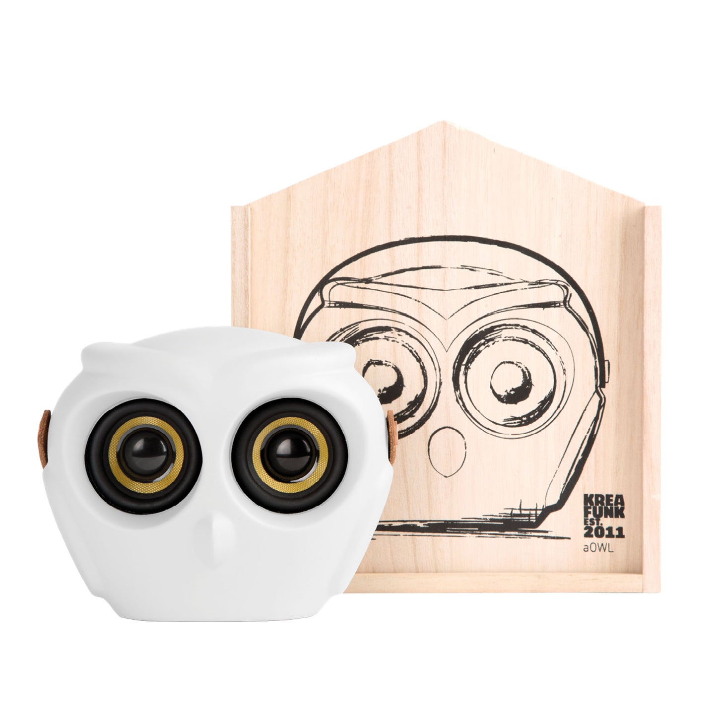 KREAFUNK aOWL Bluetooth-kaiutin valkoinen