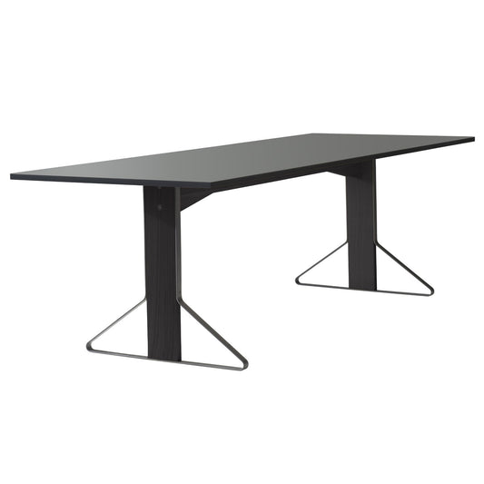 Artek Kaari REB 002 pöytä harmaa linoleum/musta tammi