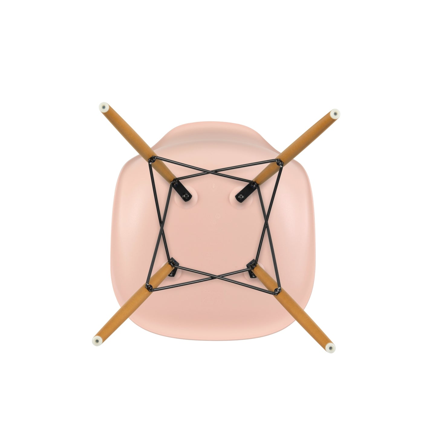 Vitra Eames DSW tuoli roosa/vaahtera