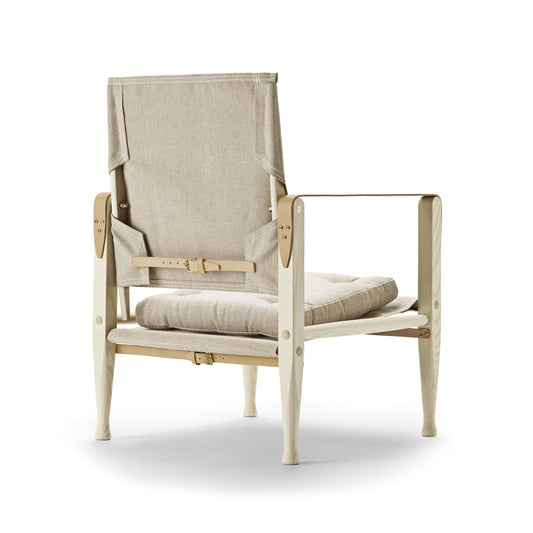 Carl Hansen & Søn KK47000 Safari tuoli valkoöljytty saarni/pellava