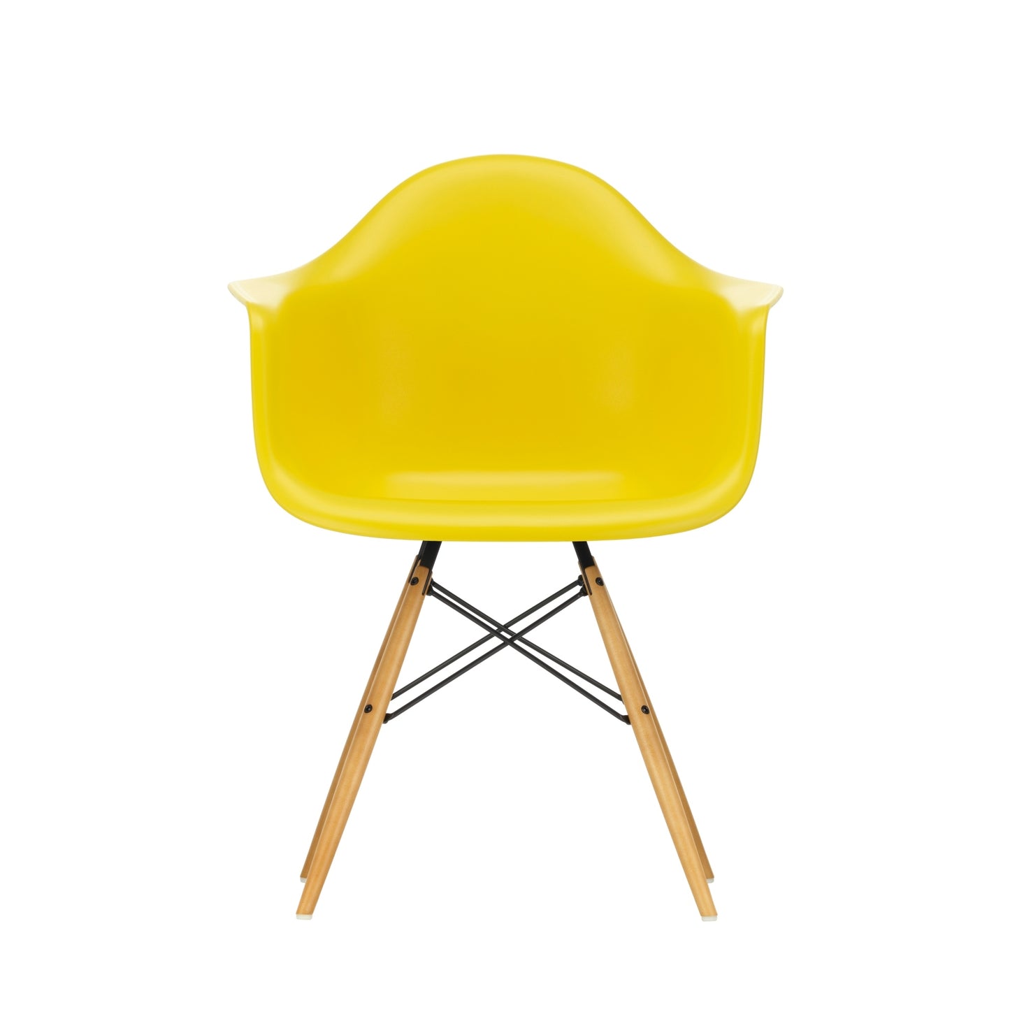 Vitra Eames DAW tuoli keltainen/vaahtera