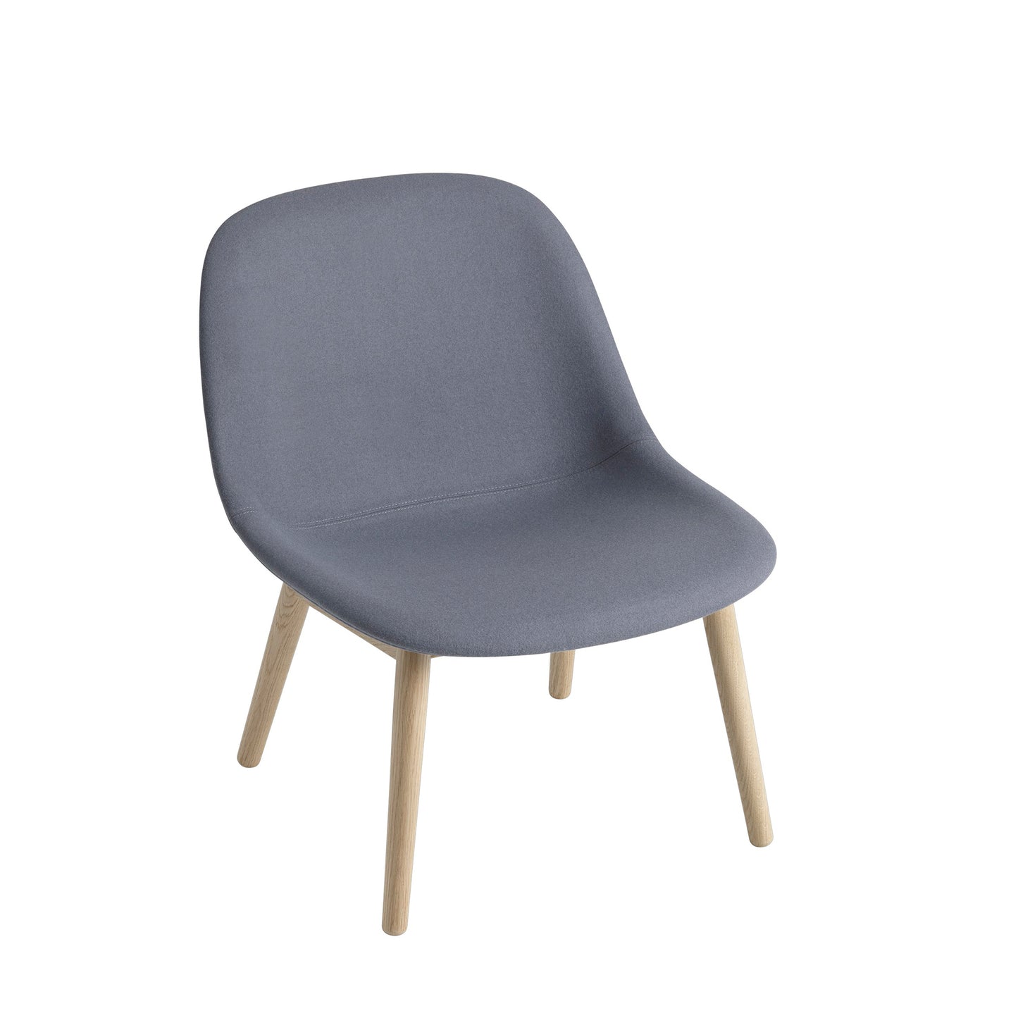 Muuto Fiber lounge tuoli, tammijalat, tammi/Divina 154