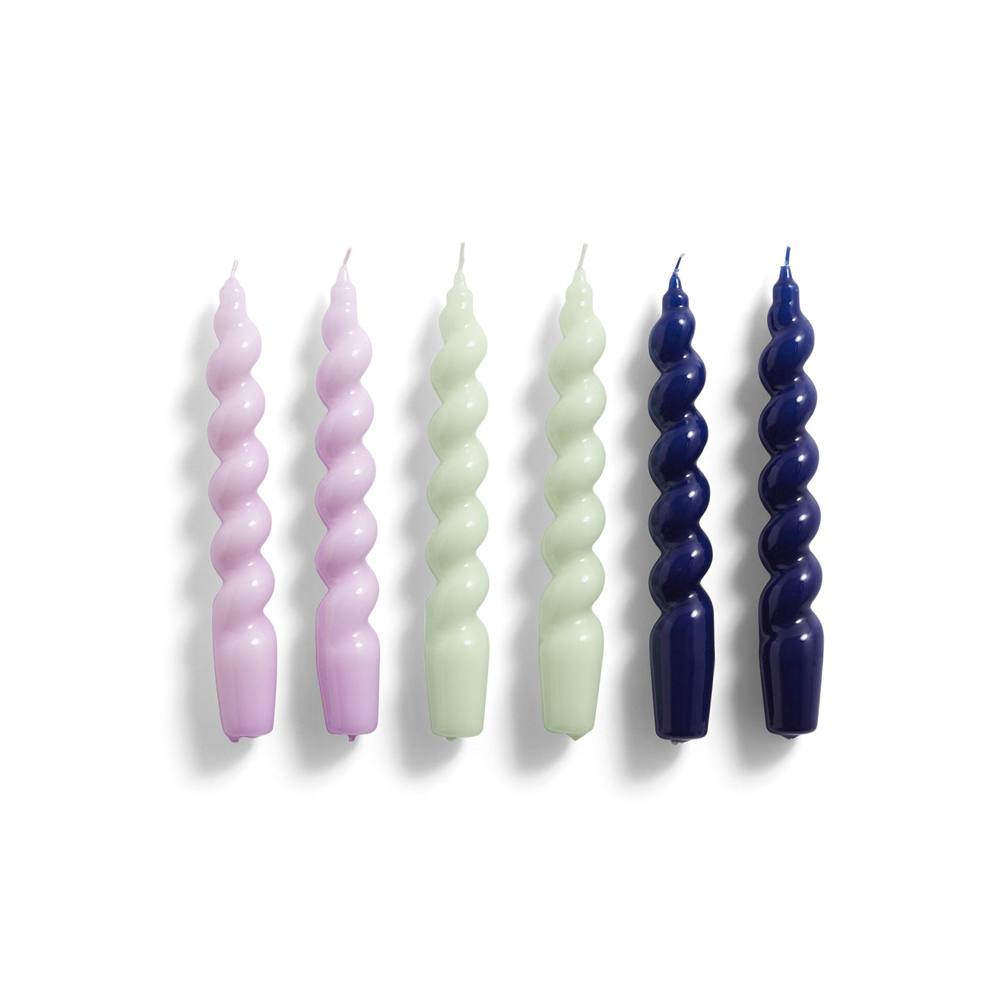 HAY Spiral kynttilät 6kpl violetti