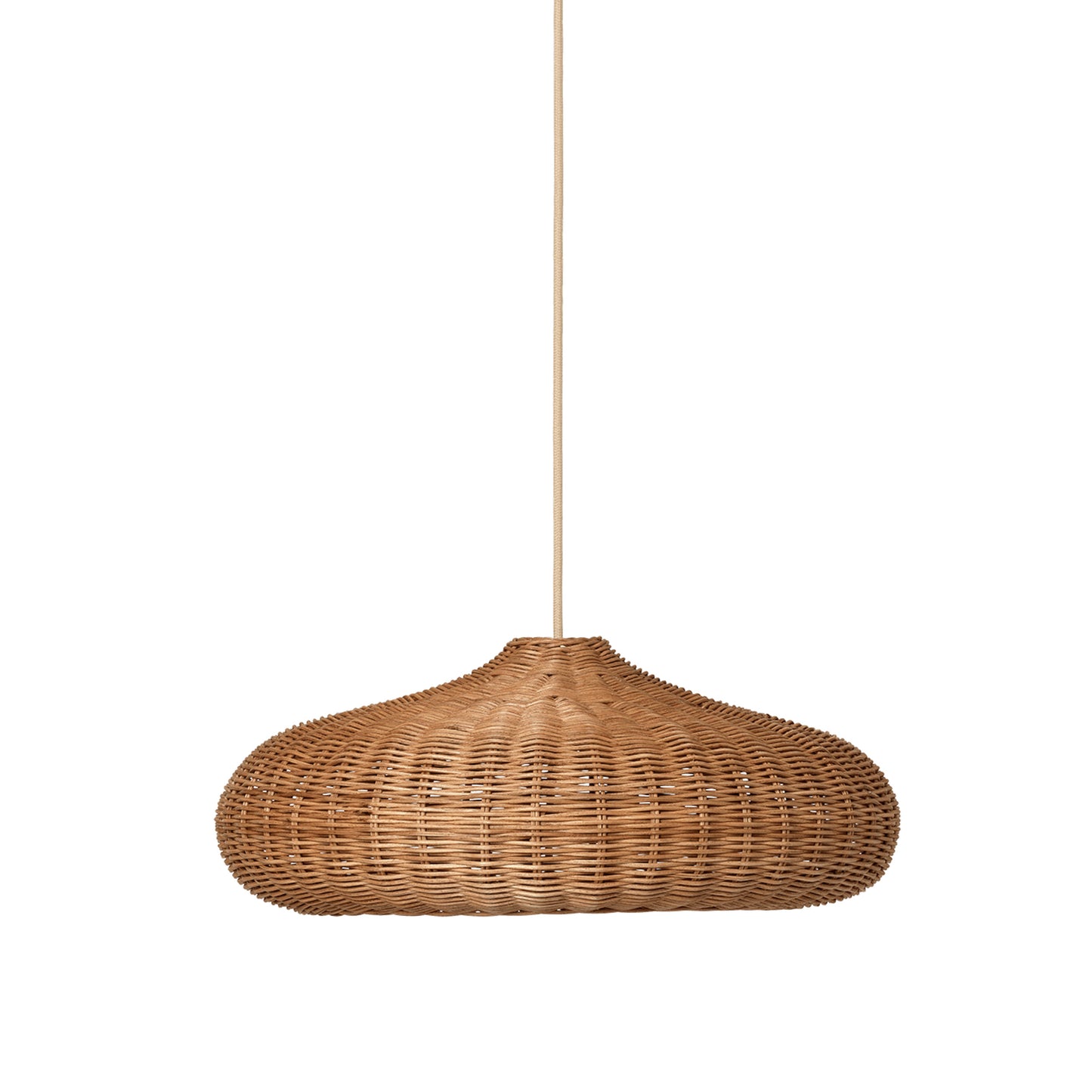 Ferm Living punottu Disc varjostin rottinki