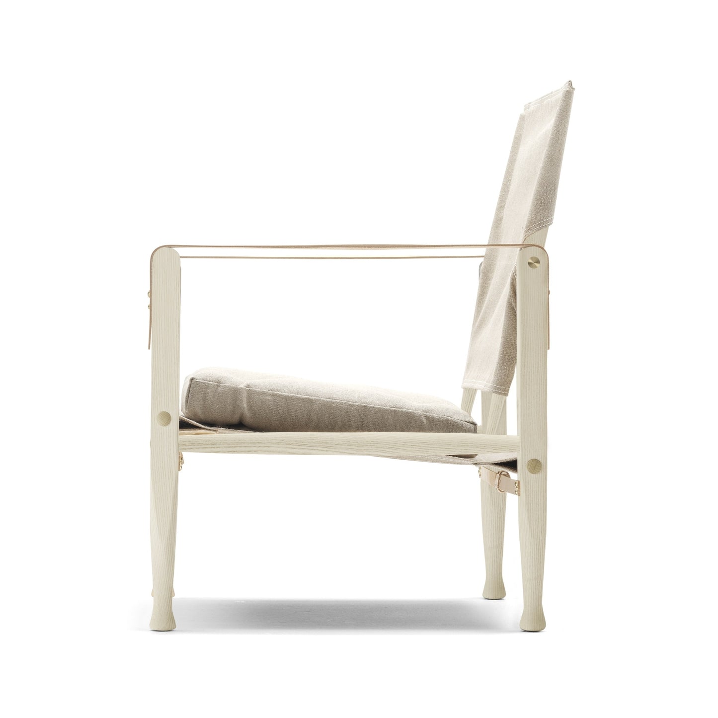 Carl Hansen & Søn KK47000 Safari tuoli valkoöljytty saarni/pellava