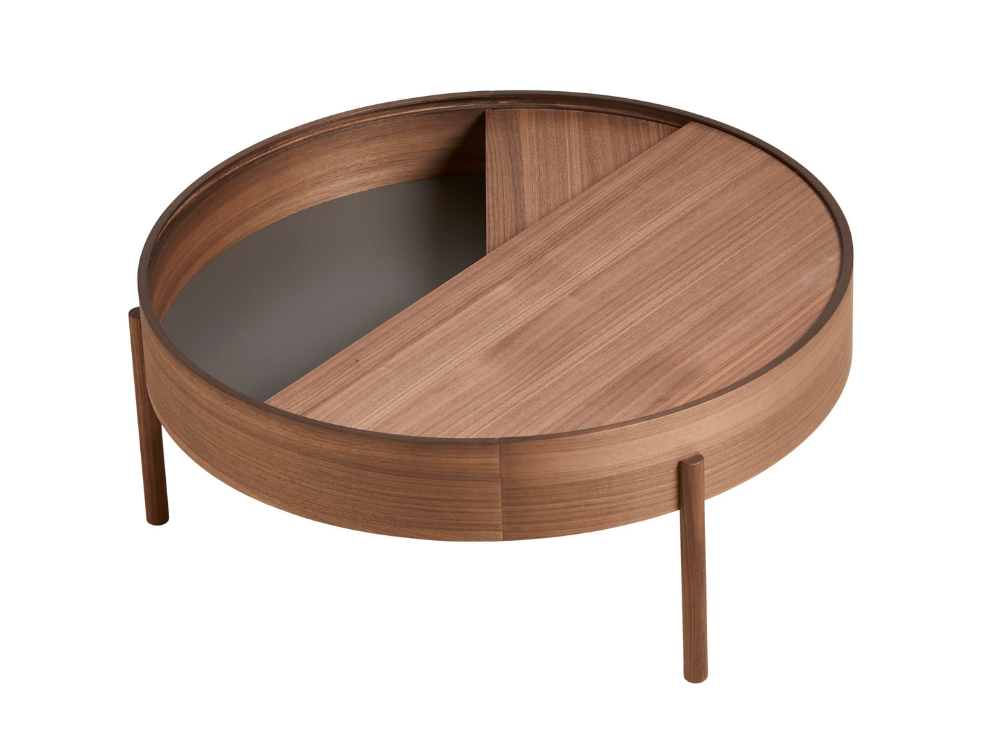 WOUD Arc sohvapöytä 89cm pähkinä