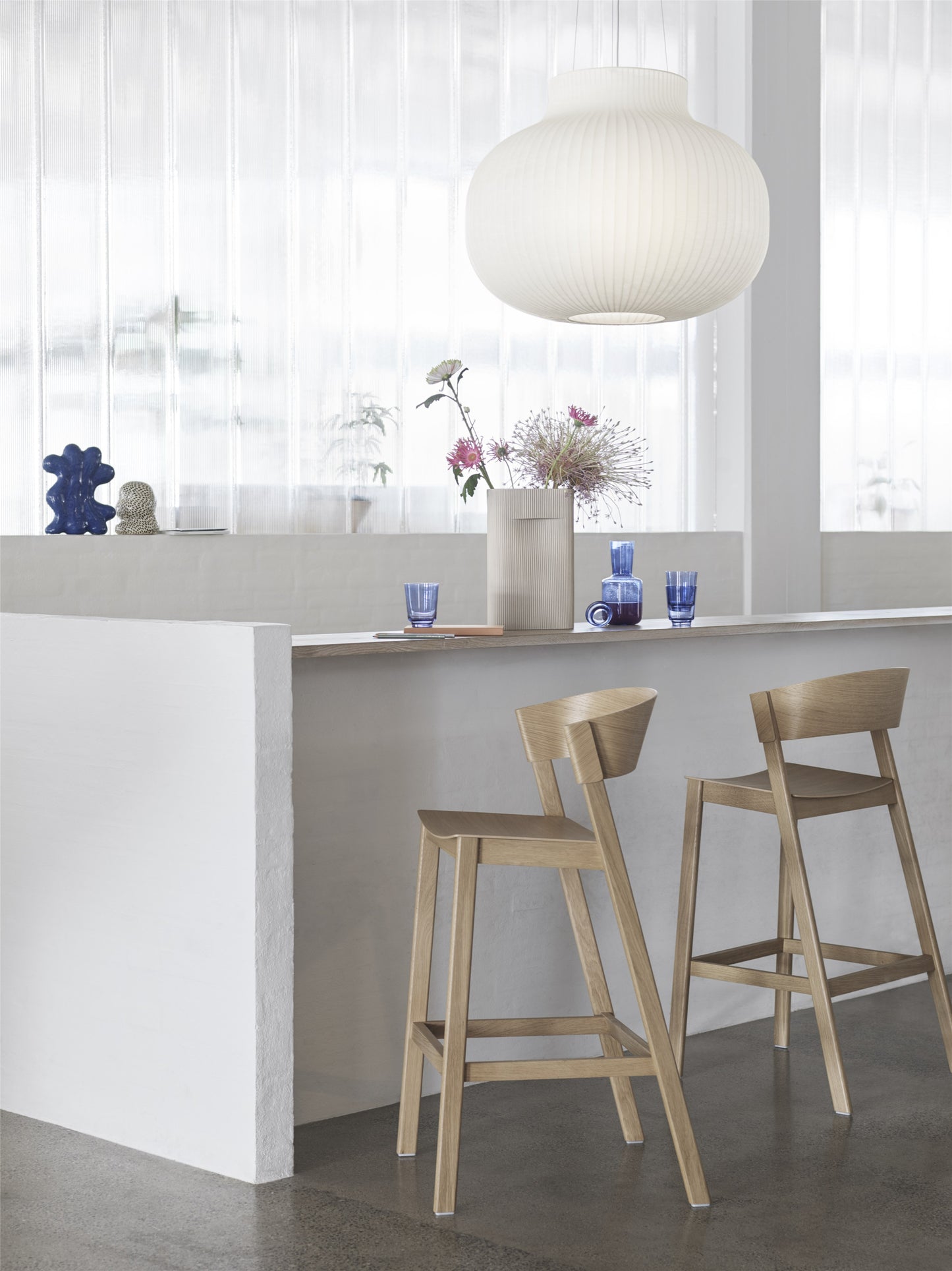 Muuto Cover korkea baarituoli tammi