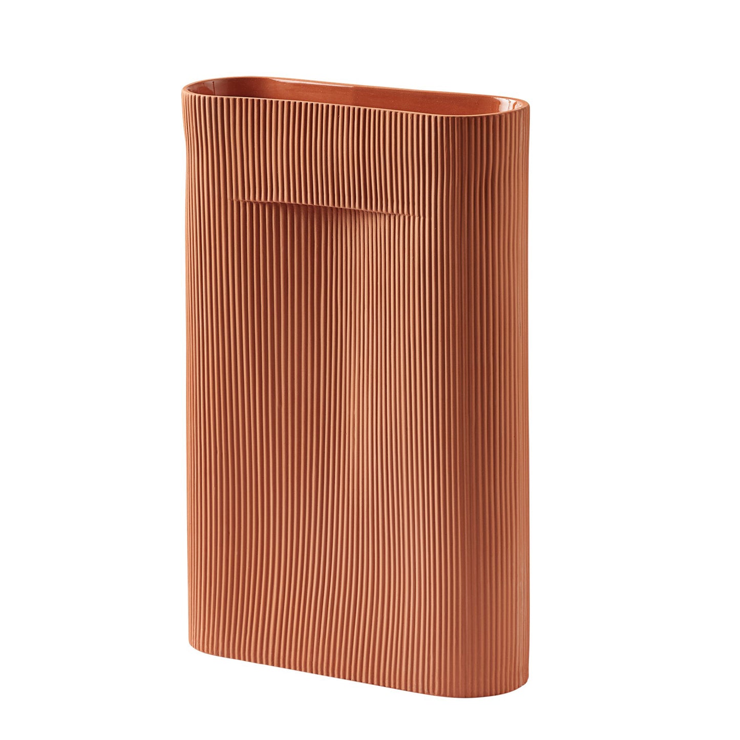 Muuto Ridge L vaasi terrakotta