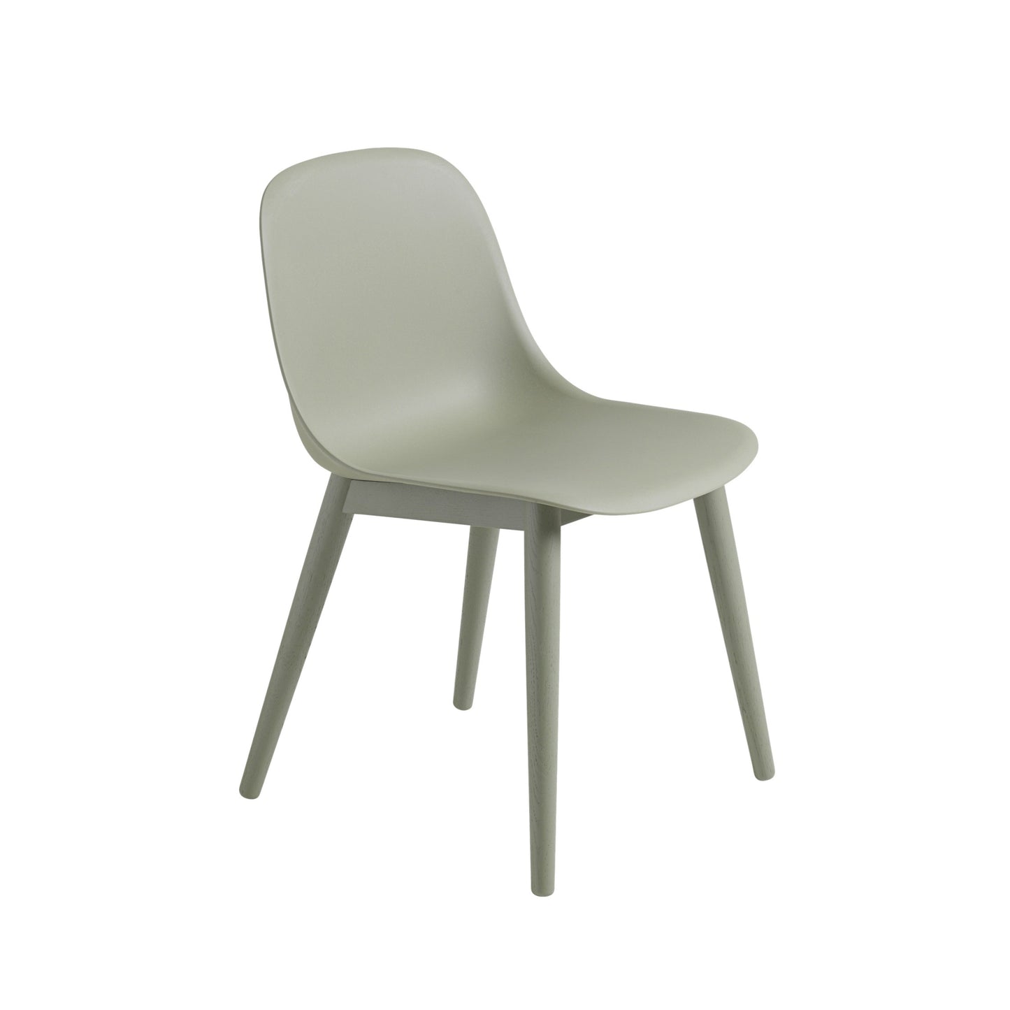 Muuto Fiber tuoli, tammijalat, vihreä
