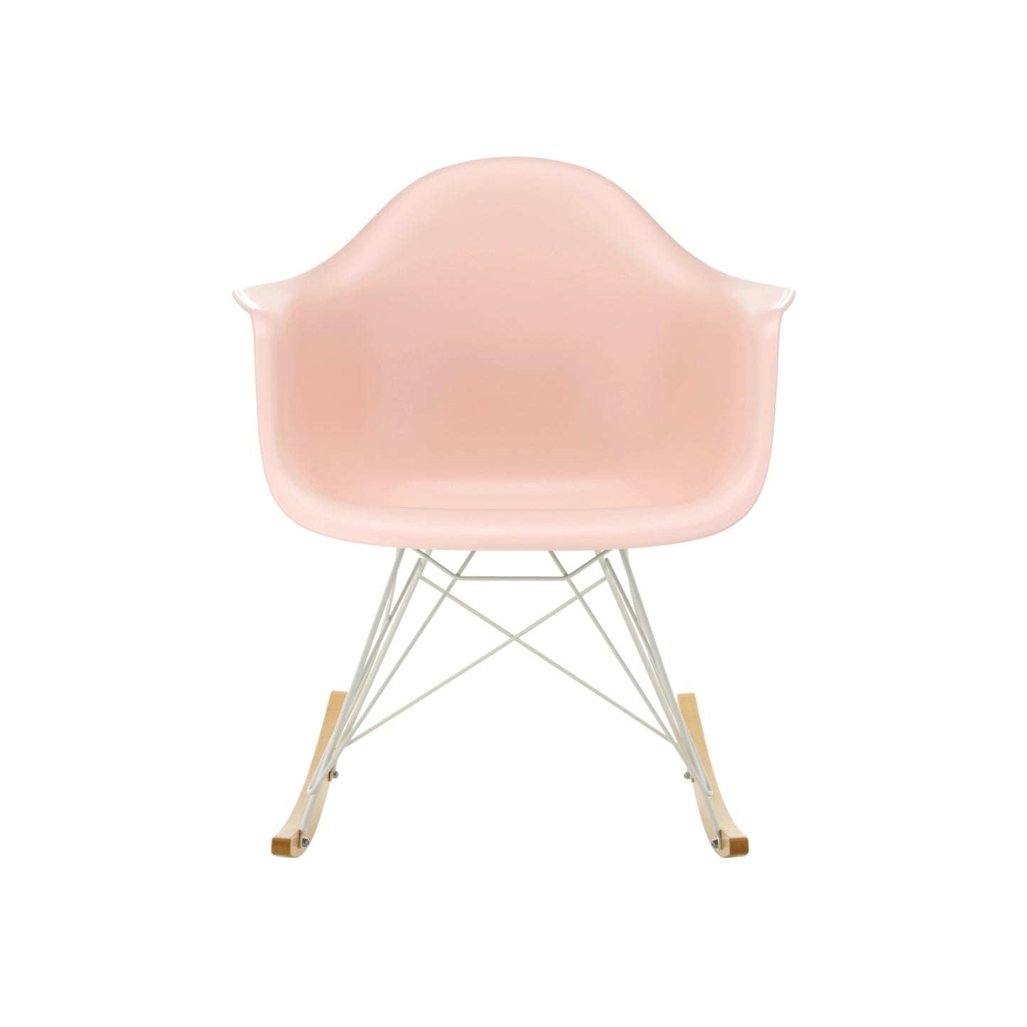 Vitra Eames RAR keinutuoli roosa/vaahtera