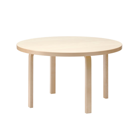 Artek 91 pöytä, matala koivuviilutettu