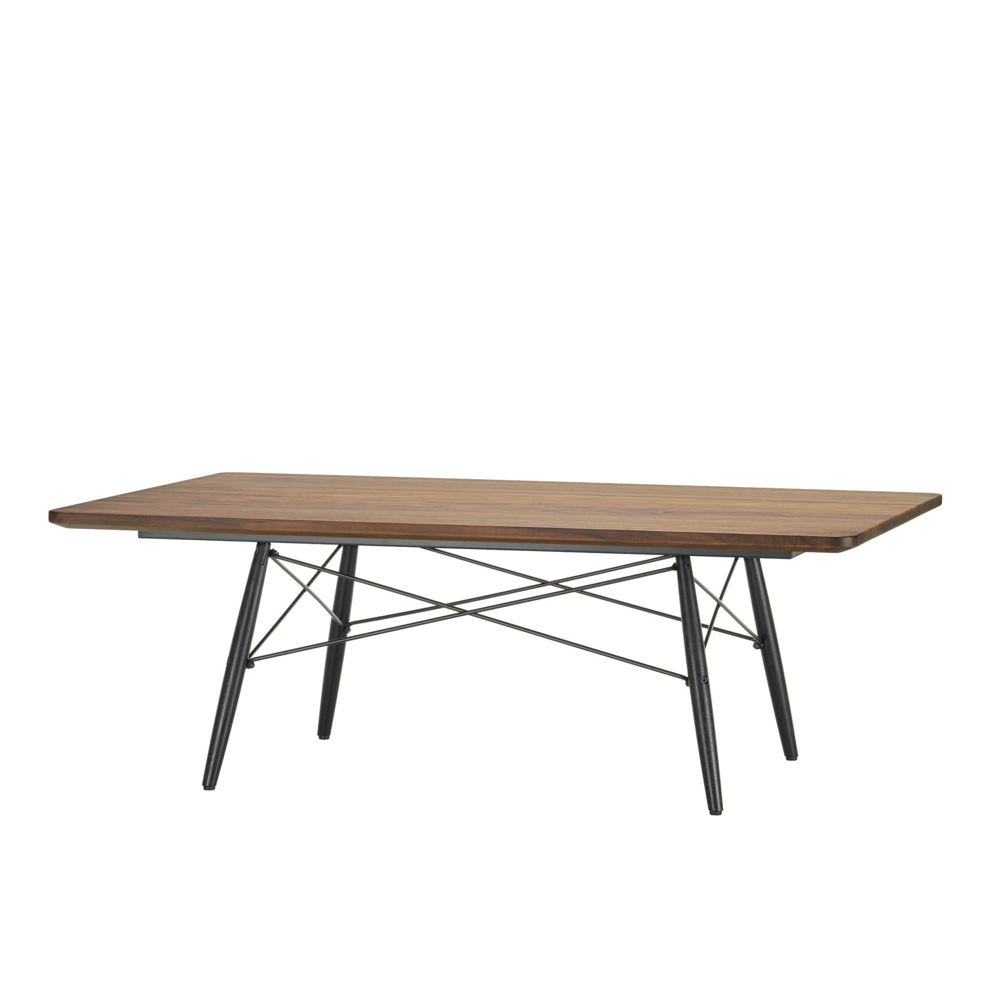 Vitra Eames sohvapöytä 114x76 musta/pähkinä