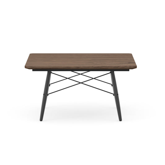 Vitra Eames sohvapöytä 76x76 musta/pähkinä