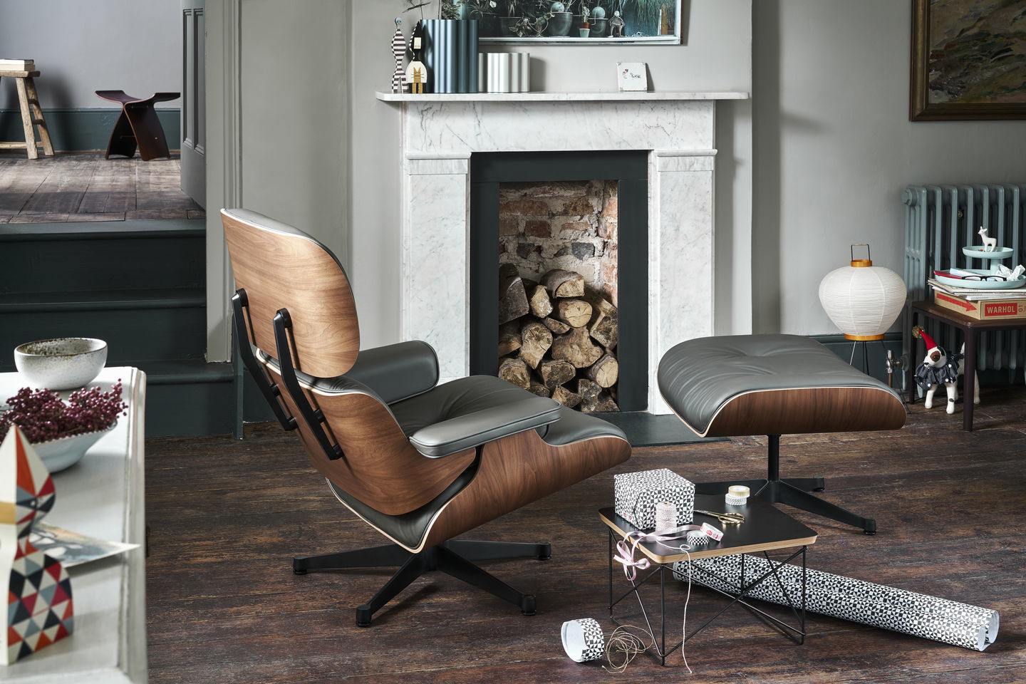 Vitra Eames LTR Occasional pöytä musta/musta