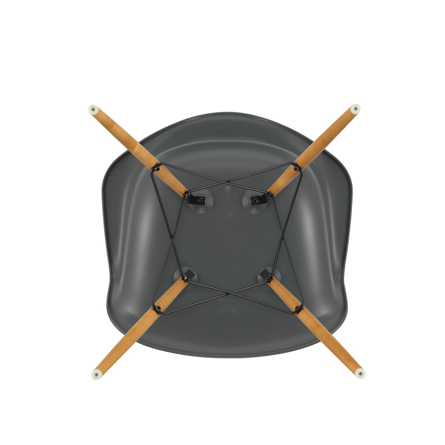 Vitra Eames DAW tuoli harmaa/vaahtera
