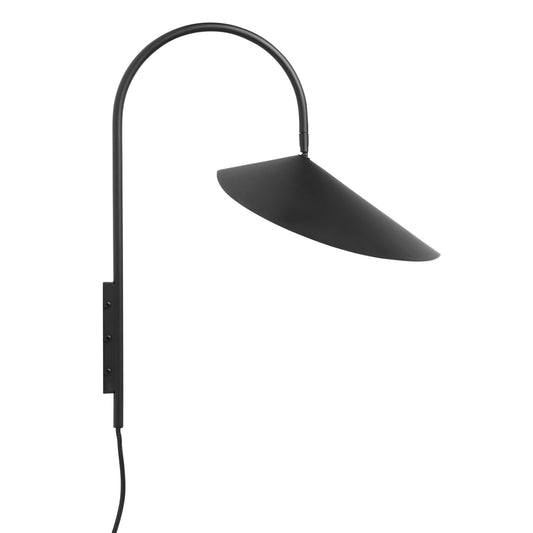 Ferm Living Arum seinävalaisin musta