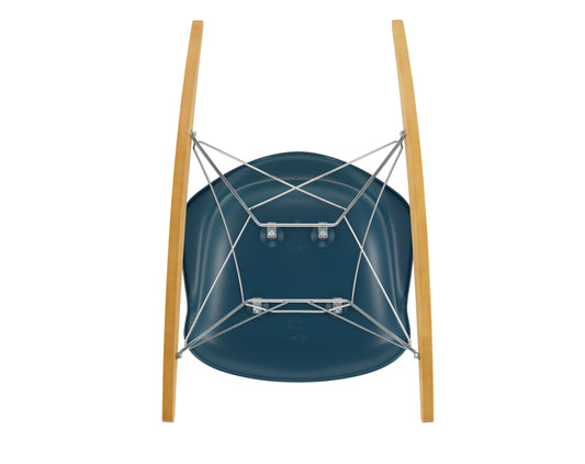 Vitra Eames RAR keinutuoli sininen/vaahtera