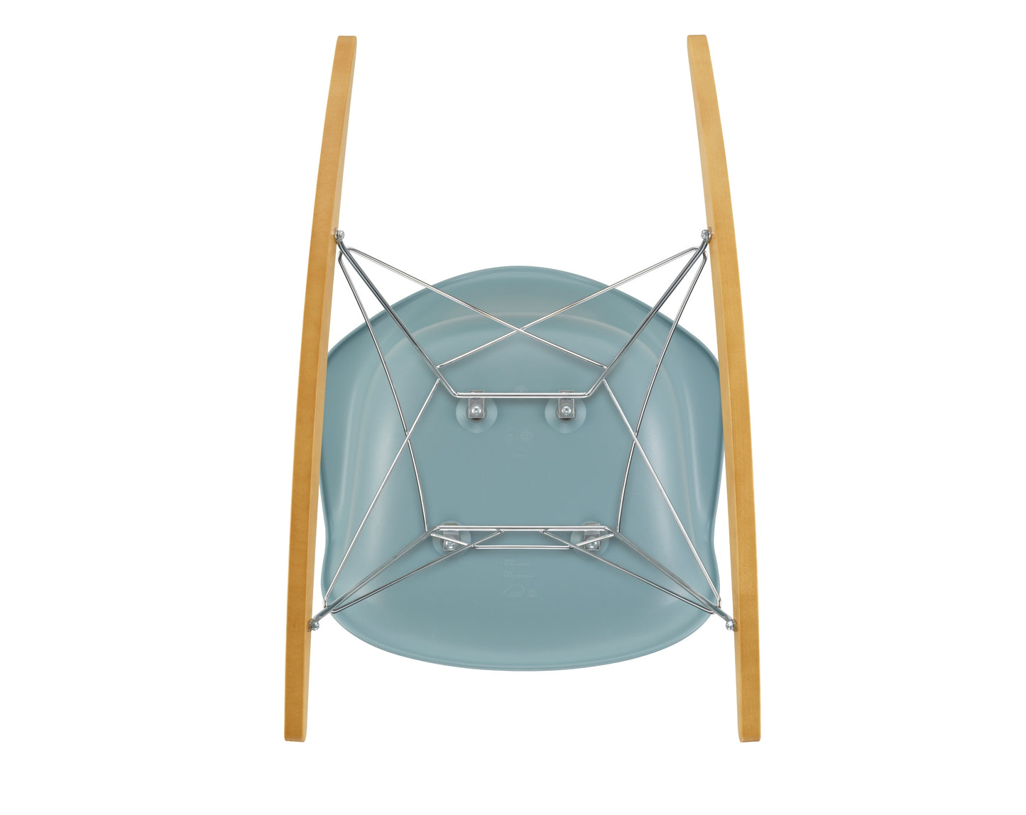 Vitra Eames RAR keinutuoli jäänharmaa/vaahtera