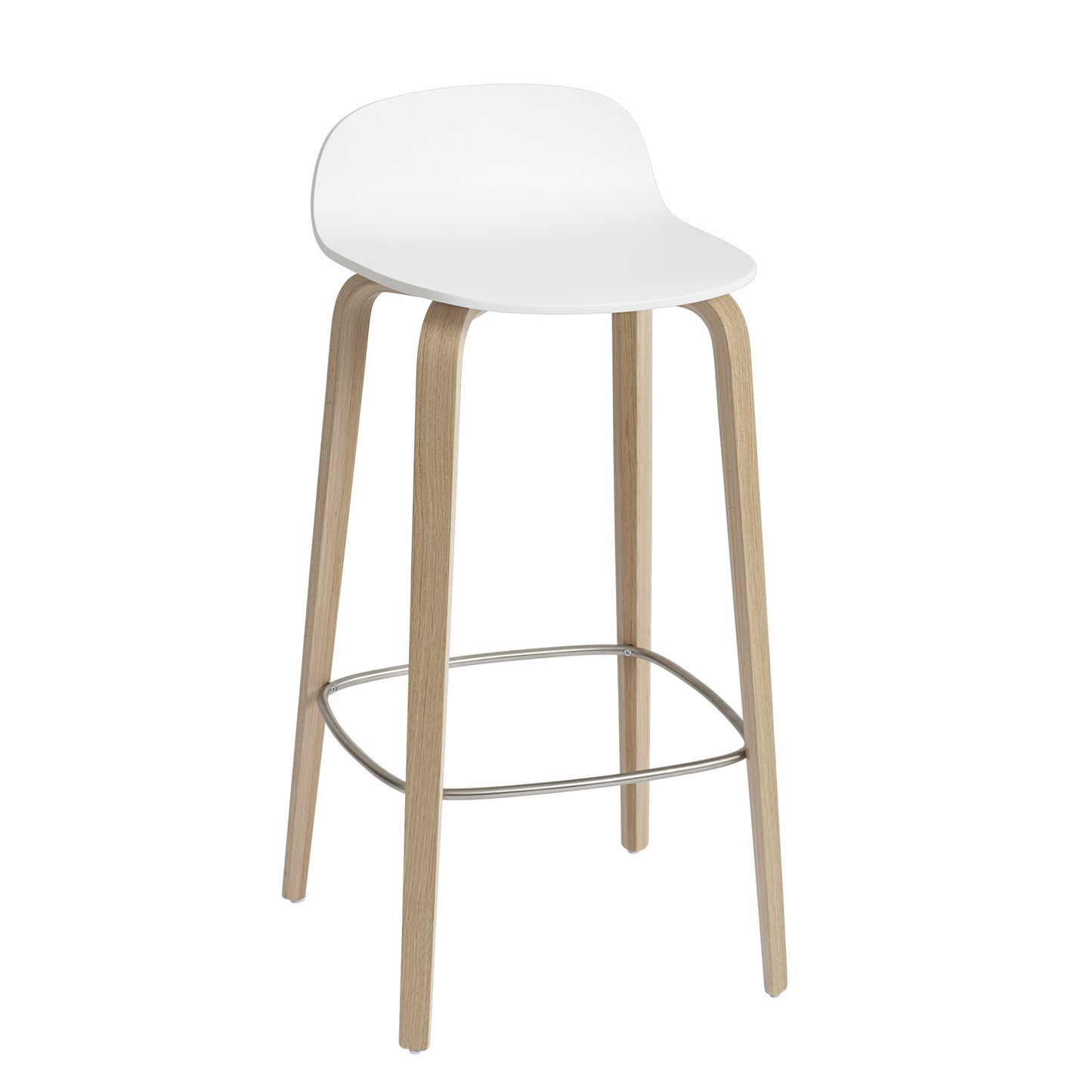 Muuto Visu baarituoli valkoinen/tammi