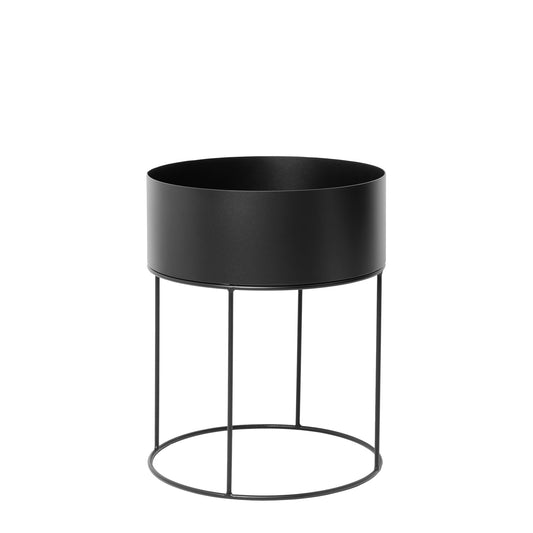Ferm Living Plant box pyöreä musta
