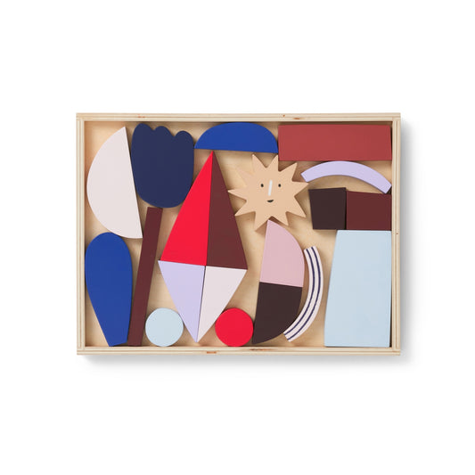 Ferm Living Frame Art Blocks rakennuspalikat
