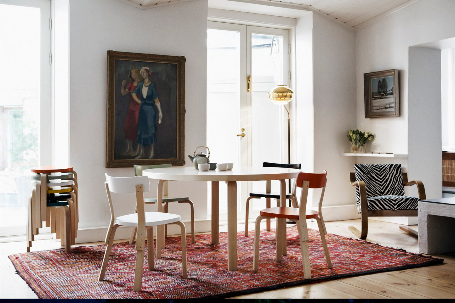 Artek 91 pöytä koivuviilutettu
