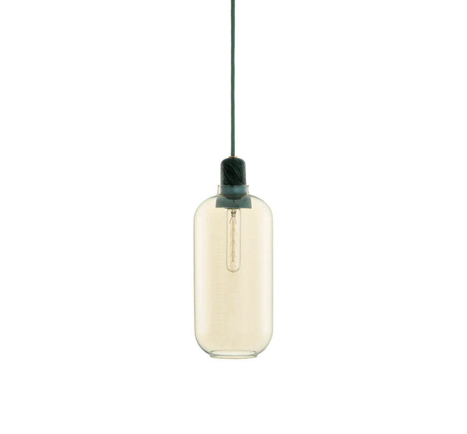 Normann Copenhagen Amp valaisin iso vihreä/kulta