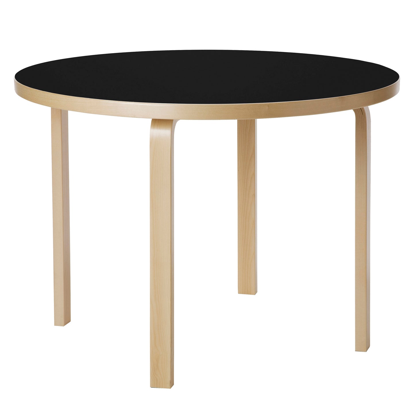 Artek 90A pöytä musta linoleum 74 cm