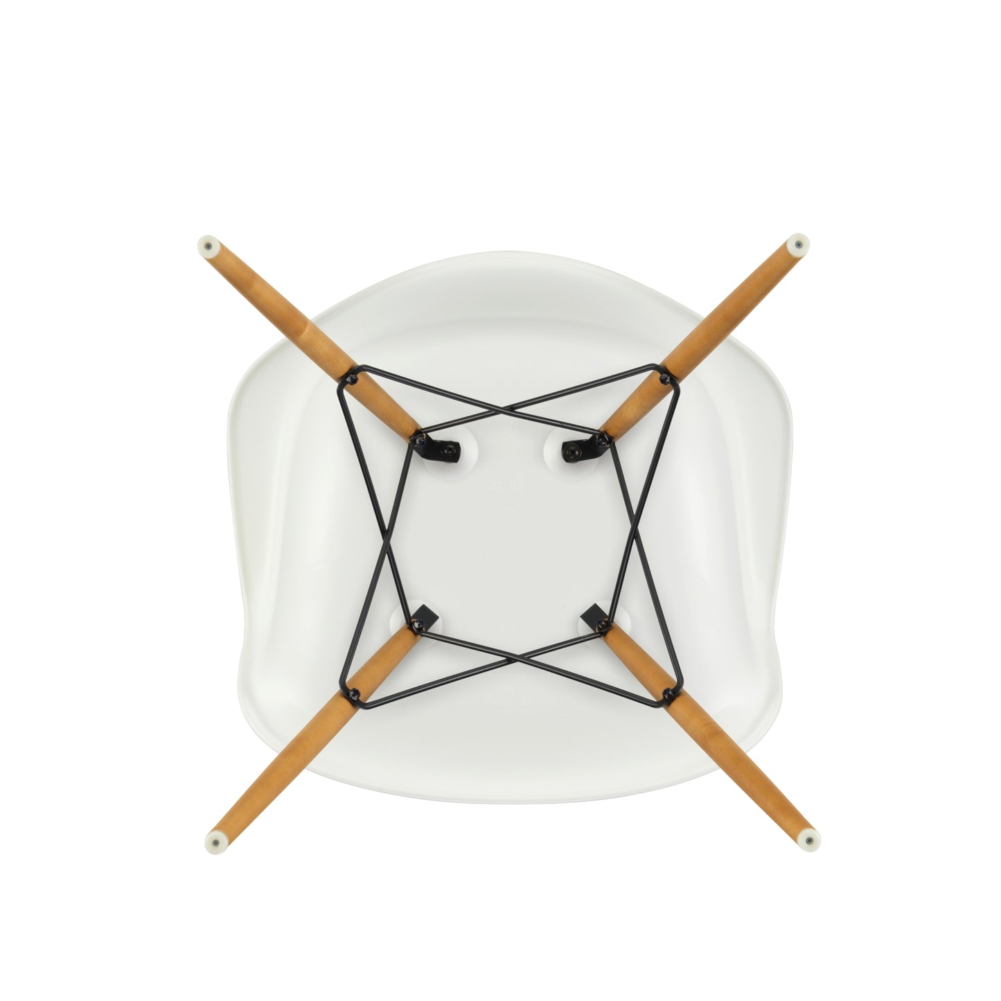 Vitra Eames DAW tuoli valkoinen/vaahtera