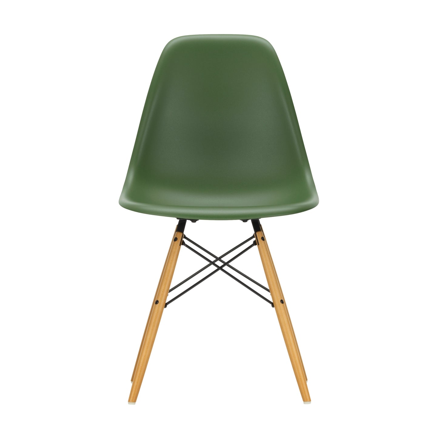 Vitra Eames DSW tuoli tummanvihreä/vaahtera