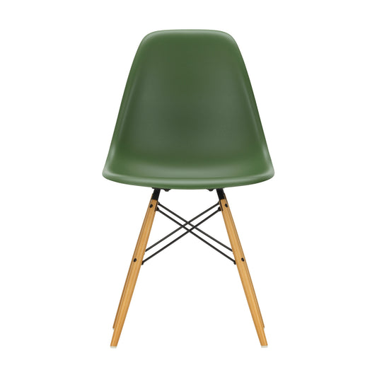 Vitra Eames DSW tuoli tummanvihreä/vaahtera
