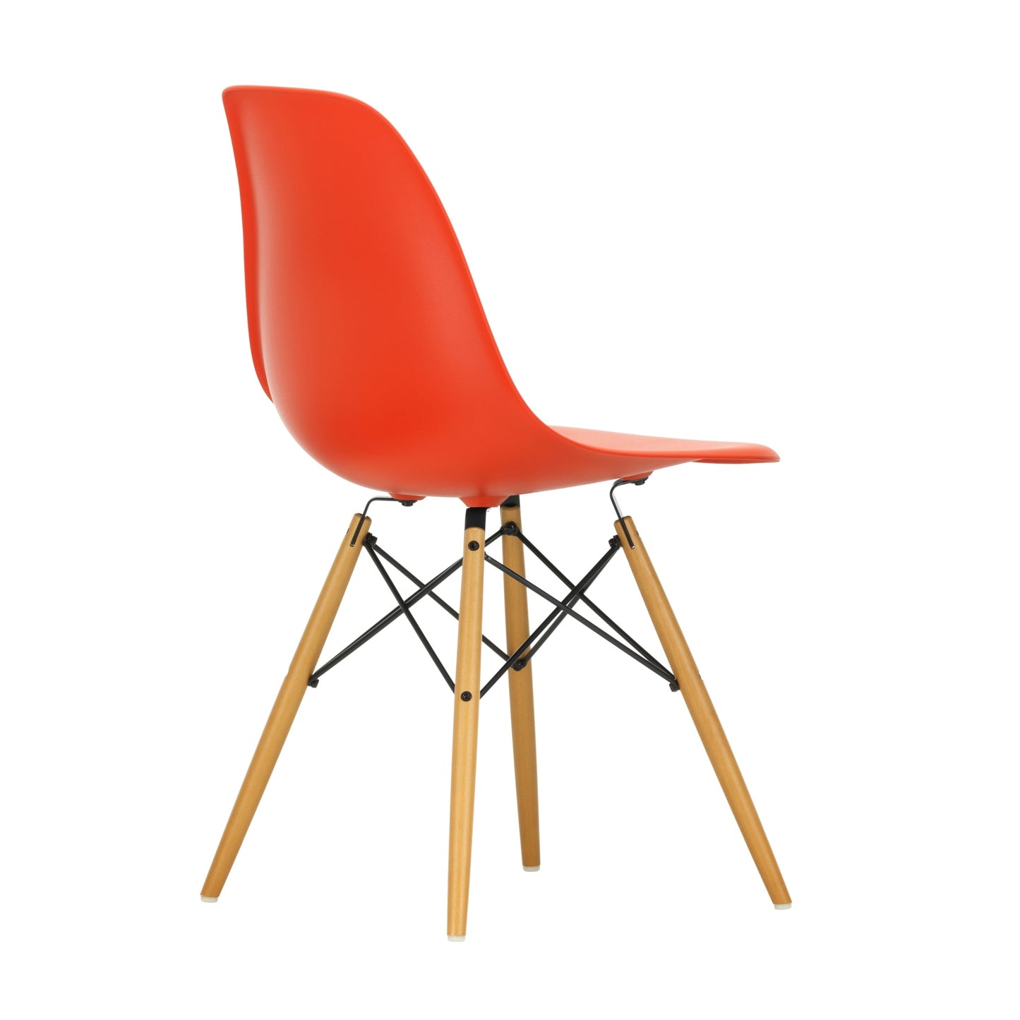 Vitra Eames DSW tuoli punainen/vaahtera