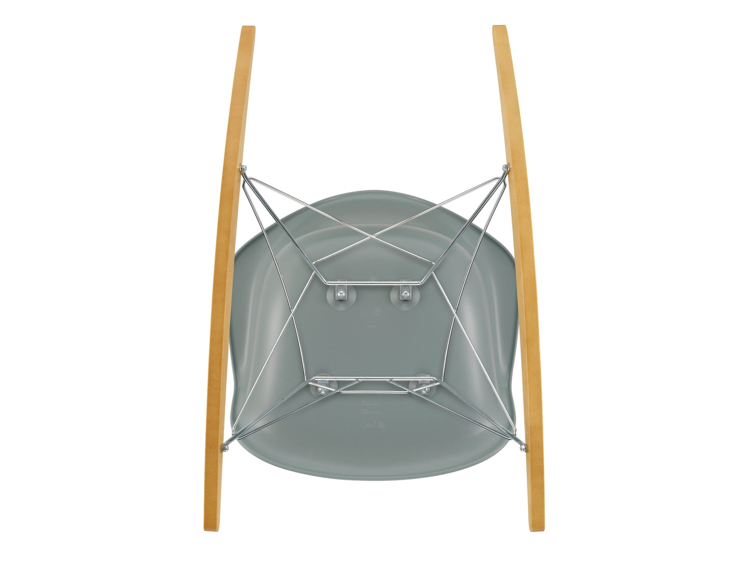 Vitra Eames RAR keinutuoli vaaleanharmaa/vaahtera