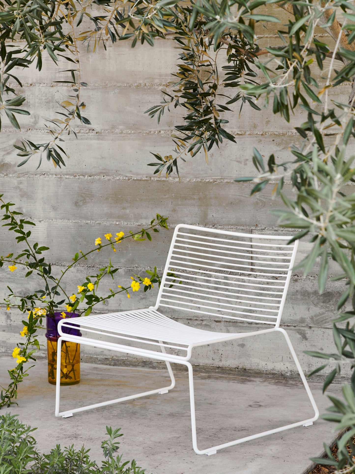 HAY Hee Lounge Chair valkoinen