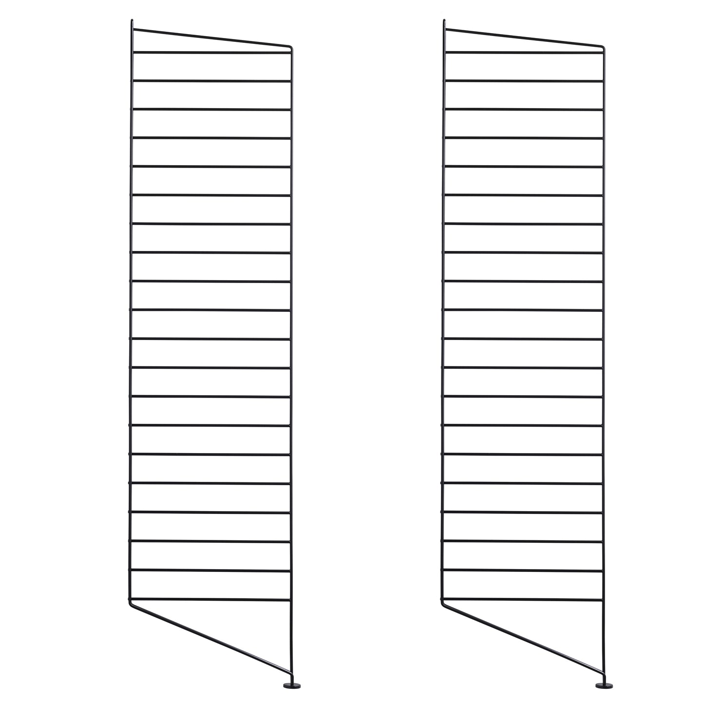 String System lattiapaneeli 115x30 musta 2 kpl