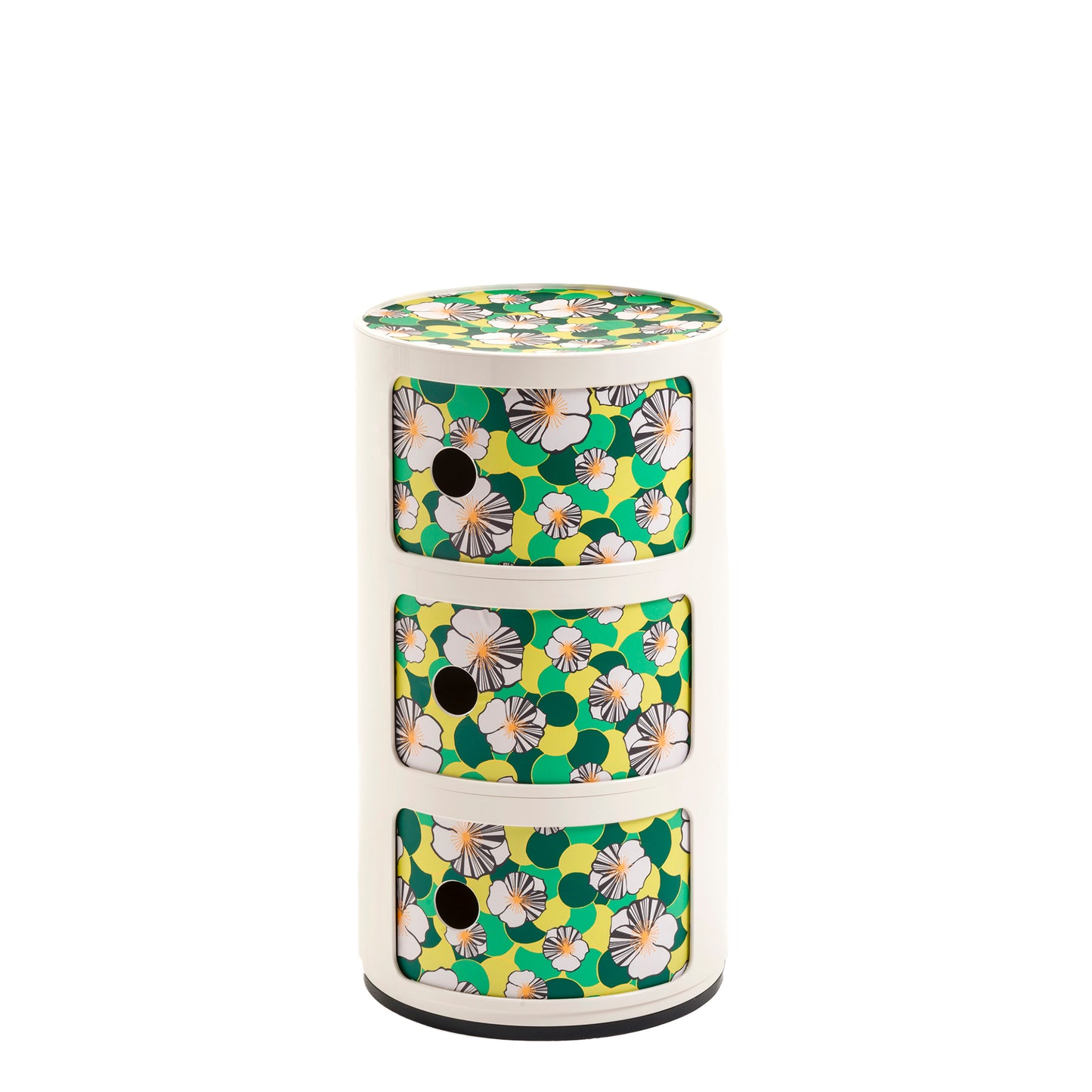 Kartell Componibili 3-os. kuviollinen valkoinen/ninfea