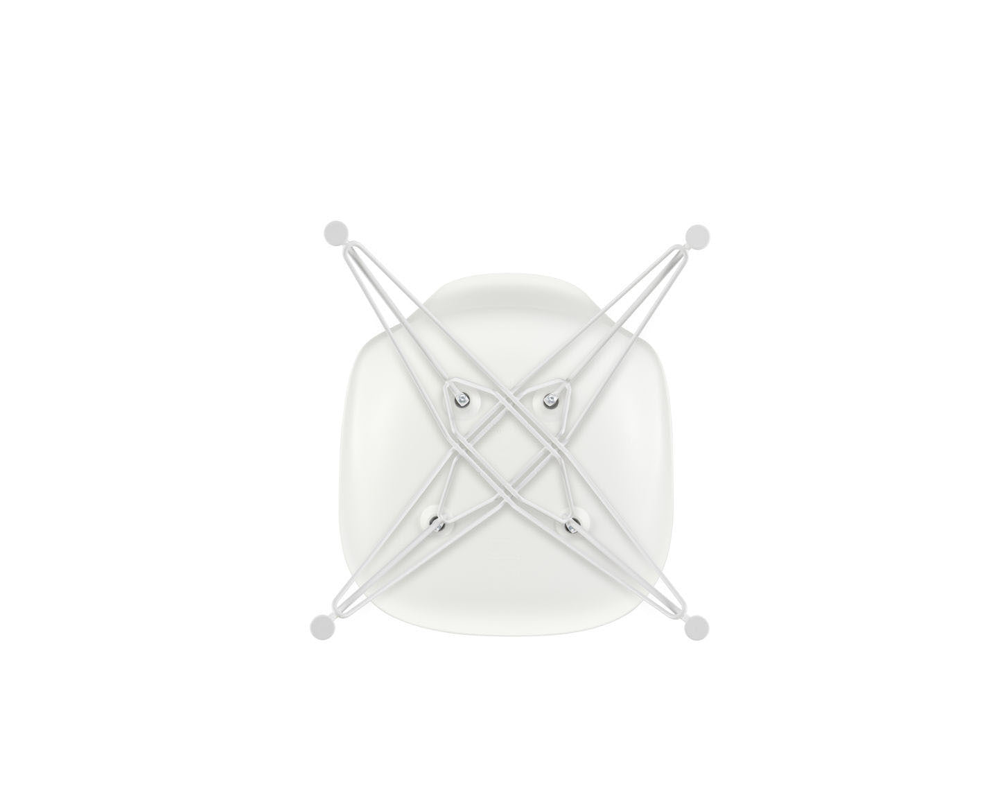 Vitra Eames DSR tuoli valkoinen/valkoinen