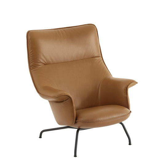 Muuto Doze lepotuoli Cognac nahka/antrasiitti