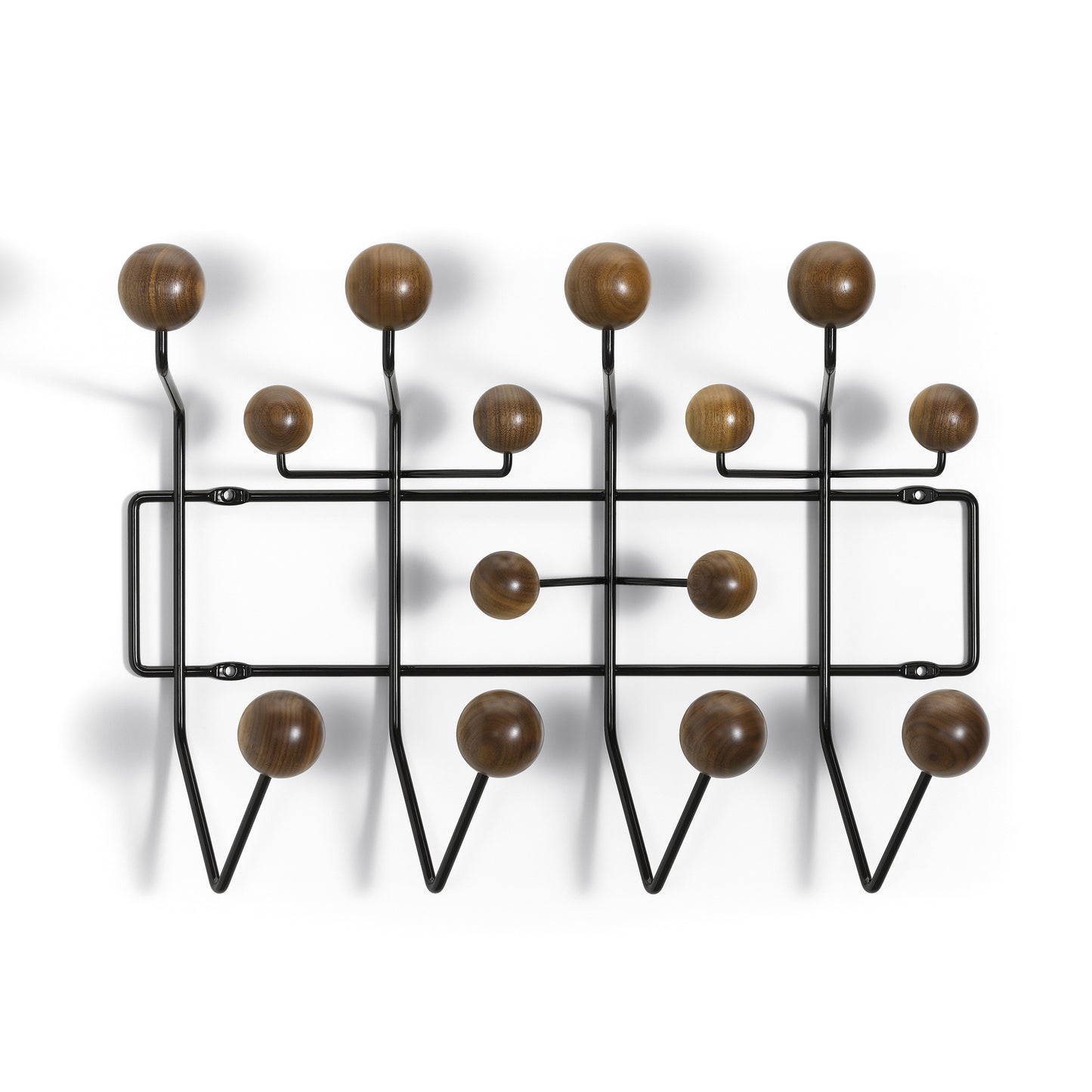 Vitra Eames Hang It All naulakko suklaanruskea/pähkinä